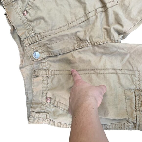 VINTAGE True Religion Cargo Pants Size 34 Brown - Picture 4 of 8